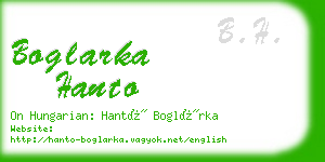 boglarka hanto business card